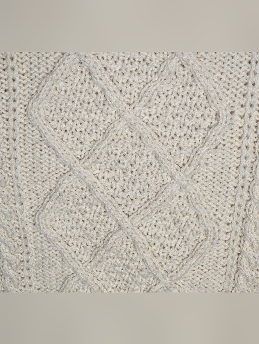 Cream Cable Knit Sweater - Picture 4 of 4